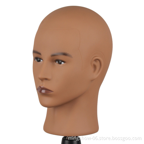 New product iber glass african american male manneuqin head for wigs hat glass display